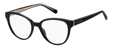 Premium Women Tommy Hilfiger Eyeglasses: TH 1842 - Black - SpecSMART Eye Clinic (Diagonal View)